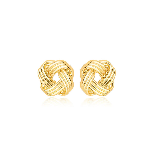 Brinco Nó Entrelaçado Banhado a Ouro 18K - Liven Semijoias