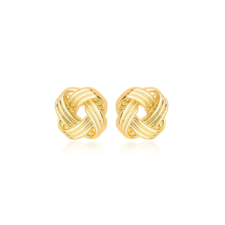 Brinco Nó Entrelaçado Banhado a Ouro 18K - Liven Semijoias