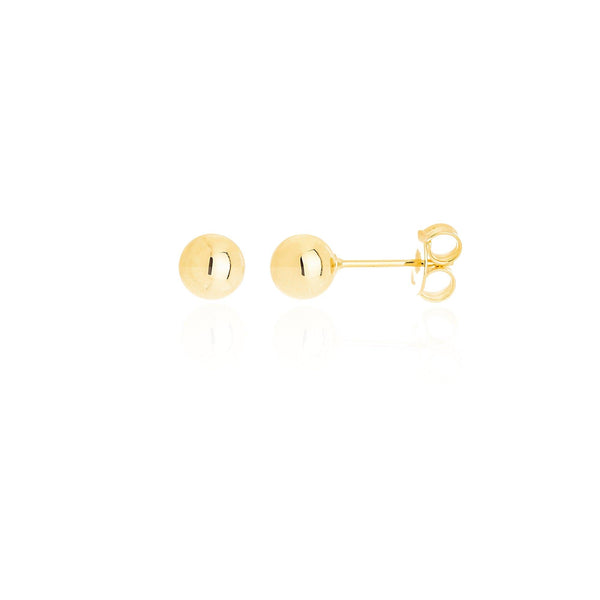 Brinco Bolinha G Banhado a Ouro 18K - Liven Semijoias