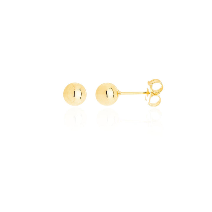 Brinco Bolinha G Banhado a Ouro 18K - Liven Semijoias