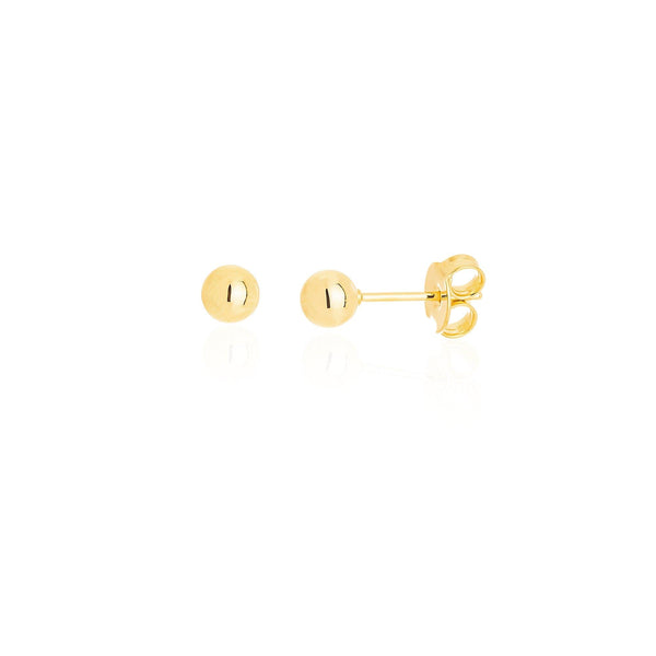 Brinco Bolinha M Banhado a Ouro 18K - Liven Semijoias