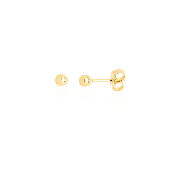 Brinco Bolinha P Banhado a Ouro 18K - Liven Semijoias