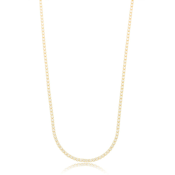 Colar Choker Riviera Banhado a Ouro 18K