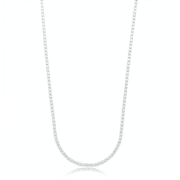 Colar Choker Riviera Banhado a Ródio
