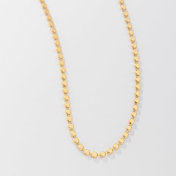 Colar Choker Bolinha Amassada Banhado a Ouro 18K