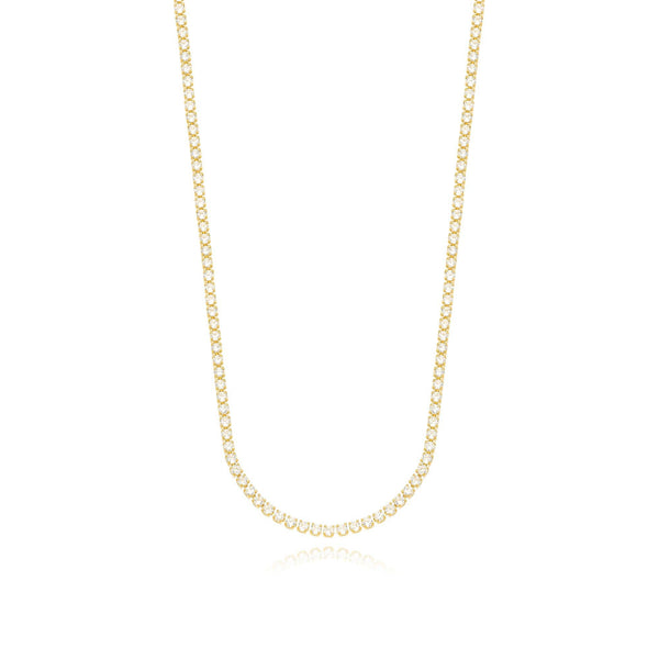 Colar Choker Zircônia Banhado a Ouro 18K - Liven Semijoias