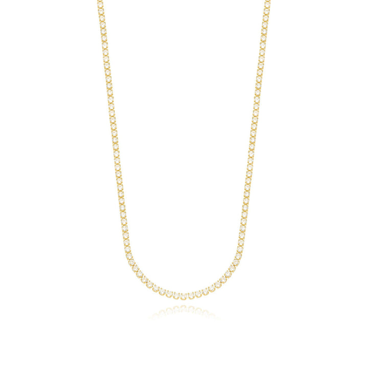 Colar Choker Zircônia Banhado a Ouro 18K - Liven Semijoias