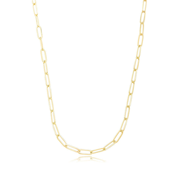 Colar Corrente Cartier Longa 40cm Banhado a Ouro 18K