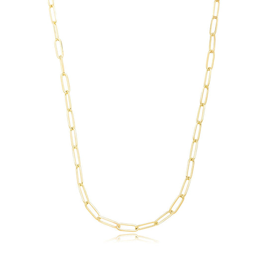 Colar Corrente Cartier Longa 40cm Banhado a Ouro 18K