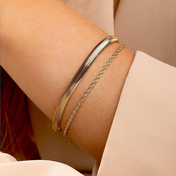 Pulseira Cordão Baiano Banhado a Ouro 18K - Liven Semijoias