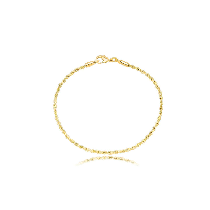 Pulseira Cordão Baiano Banhado a Ouro 18K - Liven Semijoias